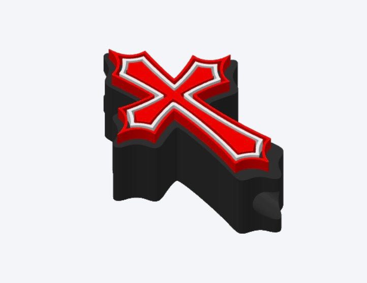 Cross straw topper digital file